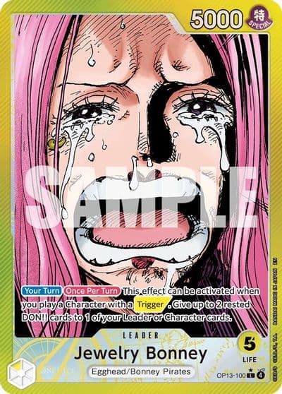 Jewelry Bonney 100 Alternate Art Carrying On His Will One Piece card