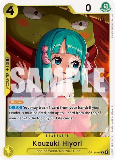 Kouzuki Hiyori Carrying On His Will One Piece card