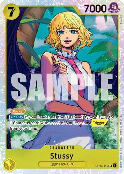 Stussy Carrying On His Will One Piece card