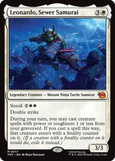 Leonardo Sewer Samurai Teenage Mutant Ninja Turtles Magic card