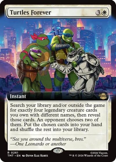 Turtles Forever Extended Art Teenage Mutant Ninja Turtles Magic card