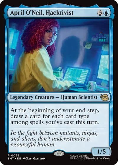 April ONeil Hacktivist Teenage Mutant Ninja Turtles Magic card