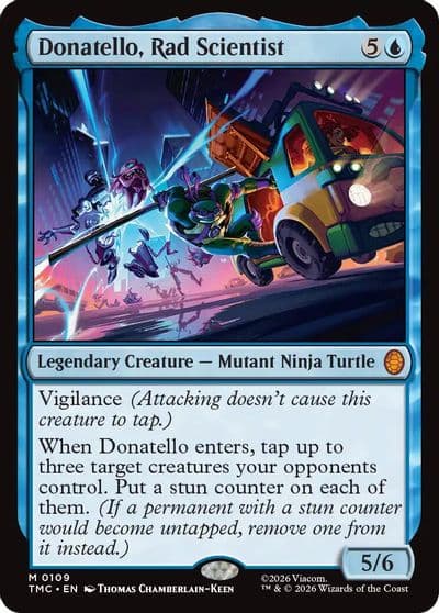Donatello Rad Scientist Commander: Teenage Mutant Ninja Turtles Magic card