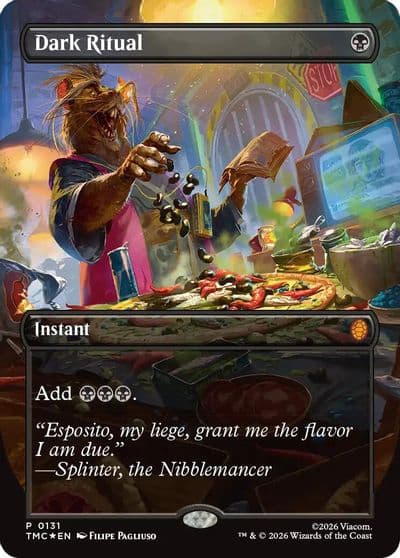 Dark Ritual Borderless Commander: Teenage Mutant Ninja Turtles Magic card
