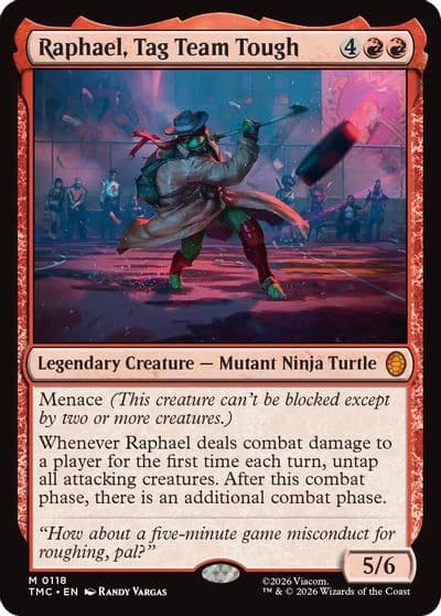 Raphael Tag Team Tough Commander: Teenage Mutant Ninja Turtles Magic card