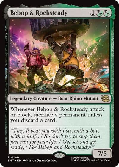 Bebop and Rocksteady Teenage Mutant Ninja Turtles Magic card