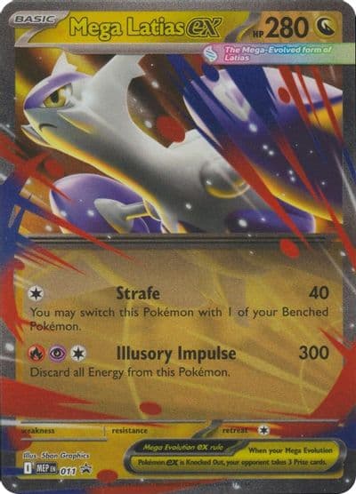 Mega Latias ex - 011 ME: Mega Evolution Promo Pokemon card