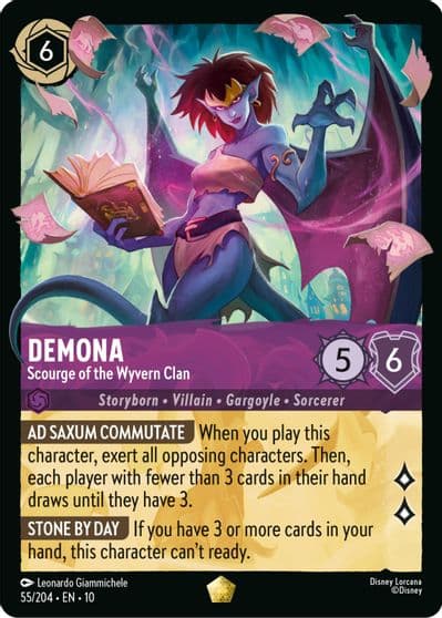 Demona Scourge of the Wyvern Clan Whispers in the Well Lorcana card