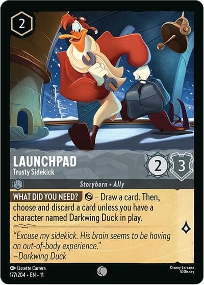 Launchpad Trusty Sidekick Winterspell Lorcana card
