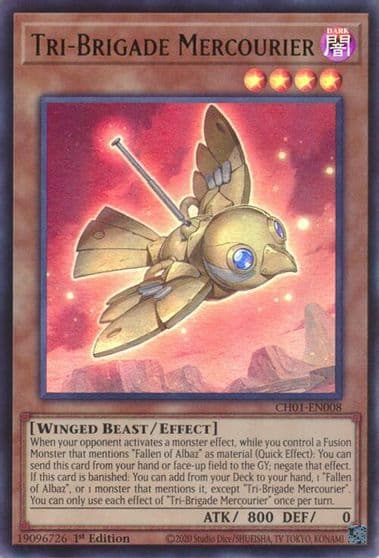 Tri Brigade Mercourier THE CHRONICLES DECK: The Fallen & The Virtuous (All-Foil Edition) Yu-Gi-Oh! card