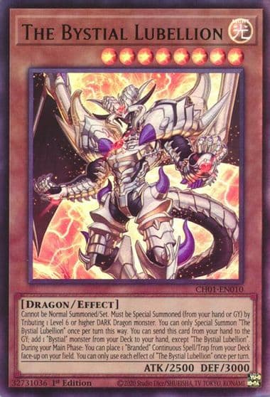 The Bystial Lubellion THE CHRONICLES DECK: The Fallen & The Virtuous (All-Foil Edition) Yu-Gi-Oh! card