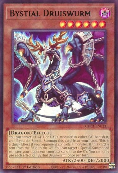 Bystial Druiswurm THE CHRONICLES DECK: The Fallen & The Virtuous (All-Foil Edition) Yu-Gi-Oh! card