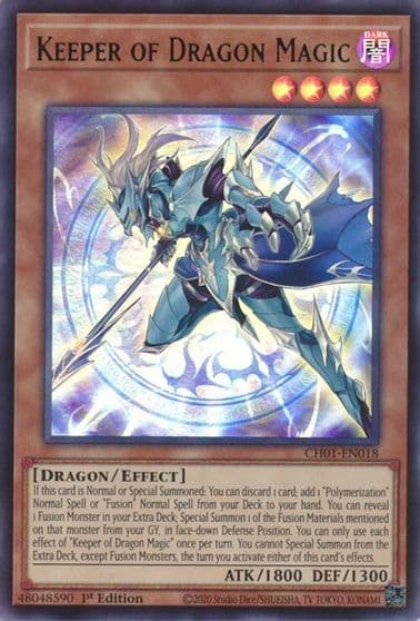 Keeper of Dragon Magic THE CHRONICLES DECK: The Fallen & The Virtuous (All-Foil Edition) Yu-Gi-Oh! card
