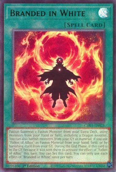 Branded in White THE CHRONICLES DECK: The Fallen & The Virtuous (All-Foil Edition) Yu-Gi-Oh! card