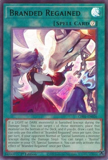Branded Regained THE CHRONICLES DECK: The Fallen & The Virtuous (All-Foil Edition) Yu-Gi-Oh! card