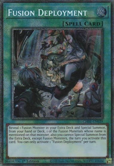 Fusion Deployment Starlight Rare THE CHRONICLES DECK: The Fallen & The Virtuous (All-Foil Edition) Yu-Gi-Oh! card