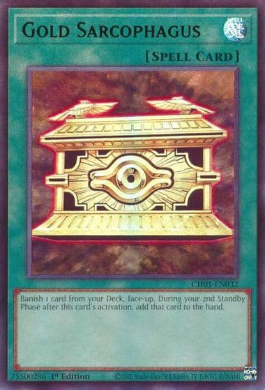 Gold Sarcophagus THE CHRONICLES DECK: The Fallen & The Virtuous (All-Foil Edition) Yu-Gi-Oh! card