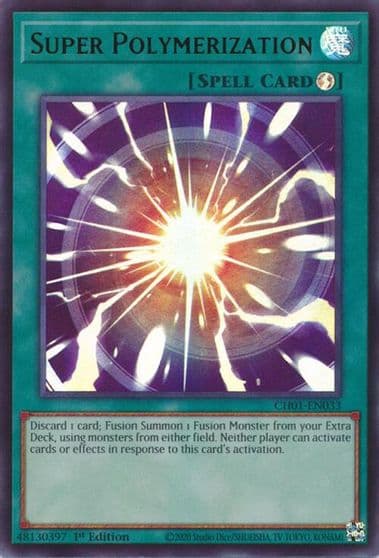 Super Polymerization THE CHRONICLES DECK: The Fallen & The Virtuous (All-Foil Edition) Yu-Gi-Oh! card