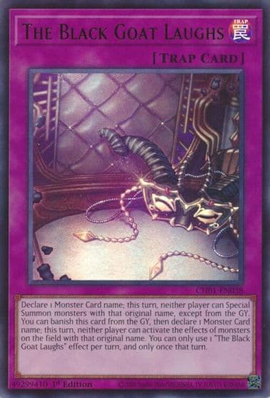 The Black Goat Laughs THE CHRONICLES DECK: The Fallen & The Virtuous (All-Foil Edition) Yu-Gi-Oh! card