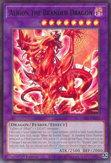 Albion the Branded Dragon THE CHRONICLES DECK: The Fallen & The Virtuous (All-Foil Edition) Yu-Gi-Oh! card