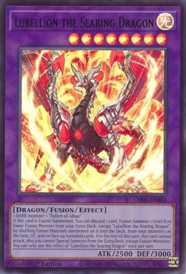 Lubellion the Searing Dragon THE CHRONICLES DECK: The Fallen & The Virtuous (All-Foil Edition) Yu-Gi-Oh! card