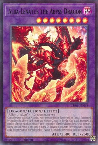 Alba Lenatus the Abyss Dragon THE CHRONICLES DECK: The Fallen & The Virtuous (All-Foil Edition) Yu-Gi-Oh! card