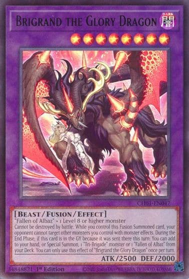 Brigrand the Glory Dragon THE CHRONICLES DECK: The Fallen & The Virtuous (All-Foil Edition) Yu-Gi-Oh! card