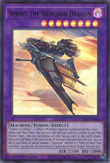 Sprind the Irondash Dragon THE CHRONICLES DECK: The Fallen & The Virtuous (All-Foil Edition) Yu-Gi-Oh! card