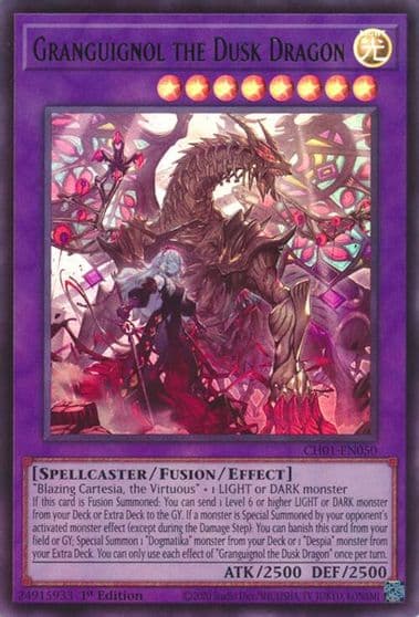 Granguignol the Dusk Dragon THE CHRONICLES DECK: The Fallen & The Virtuous (All-Foil Edition) Yu-Gi-Oh! card