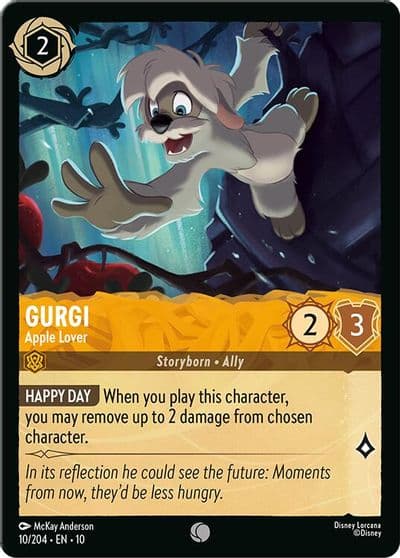 Gurgi Apple Lover Whispers in the Well Lorcana card