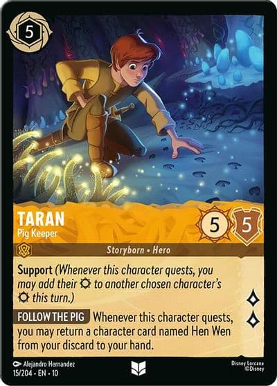 Taran Pig Keeper Whispers in the Well Lorcana card