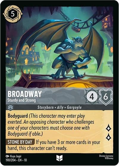 Broadway Sturdy and Strong Whispers in the Well Lorcana card
