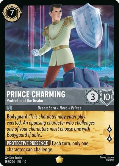 Prince Charming Protector of the Realm Whispers in the Well Lorcana card