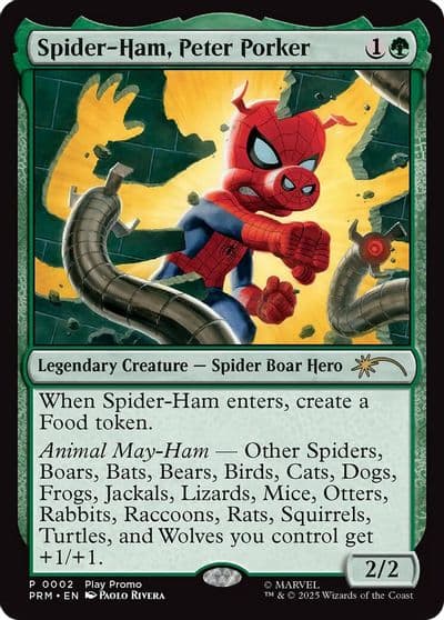 Spider Ham Peter Porker Play Promos Magic card