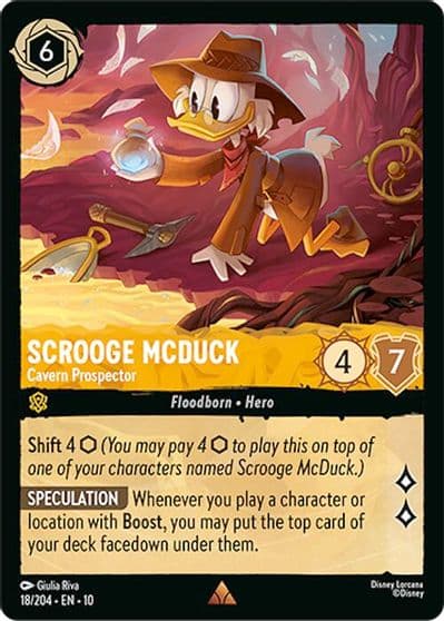 Scrooge McDuck Cavern Prospector Whispers in the Well Lorcana card