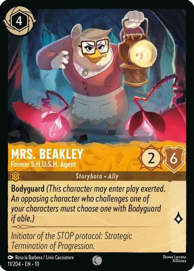 Mrs Beakley Former SHUSH Agent Whispers in the Well Lorcana card