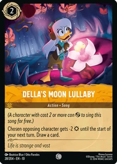 Dellas Moon Lullaby Whispers in the Well Lorcana card