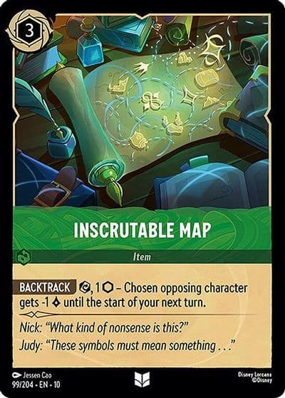 Inscrutable Map Whispers in the Well Lorcana card