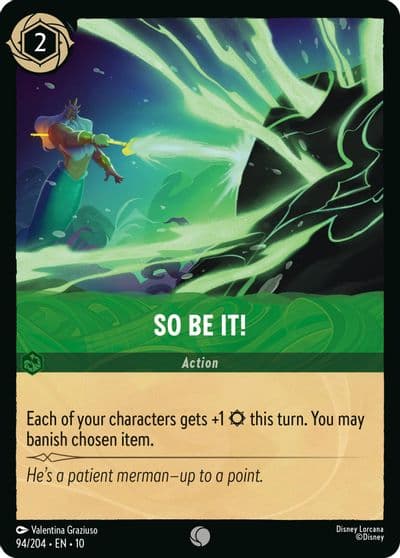 So Be It Whispers in the Well Lorcana card