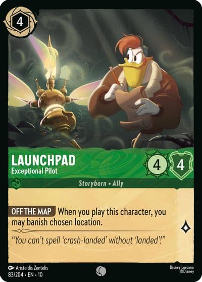 Launchpad Exceptional Pilot Whispers in the Well Lorcana card