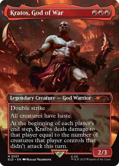 Kratos God of War Secret Lair Drop Series Magic card