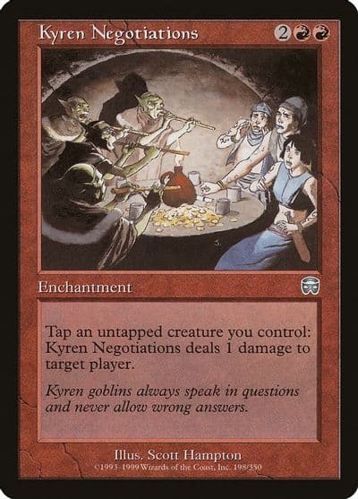 Kyren Negotiations Mercadian Masques Magic card