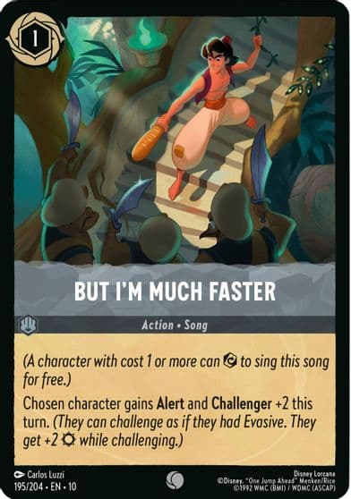 But Im Much Faster Whispers in the Well Lorcana card