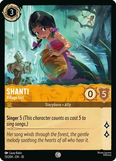 Shanti Village Girl Whispers in the Well Lorcana card