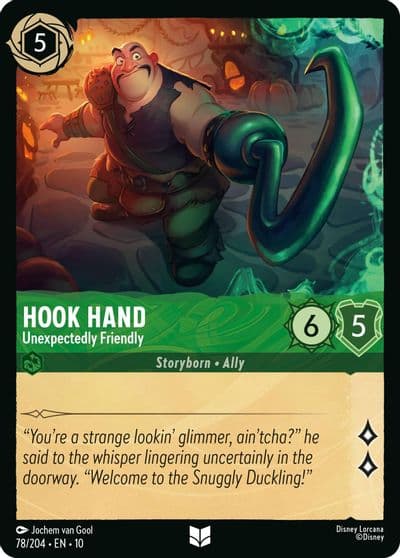Hook Hand Unexpectedly Friendly Whispers in the Well Lorcana card