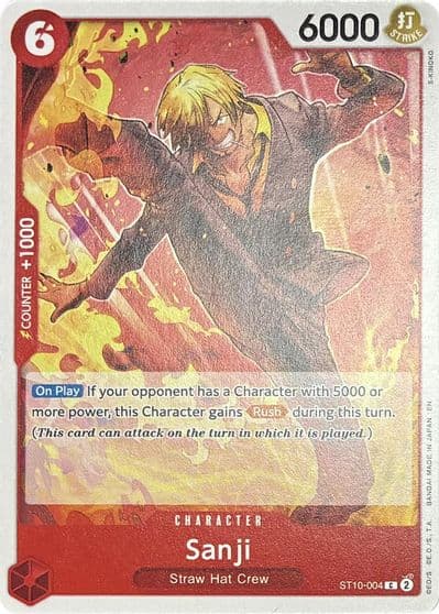 Sanji ST10 004 Learn Together Deck Set One Piece card