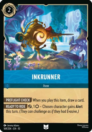 Inkrunner Whispers in the Well Lorcana card