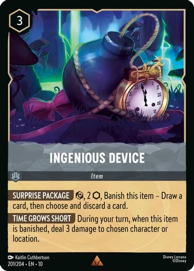 Ingenious Device Whispers in the Well Lorcana card