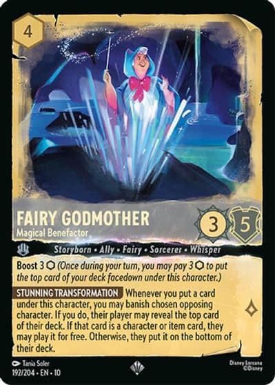 Fairy Godmother Magical Benefactor Whispers in the Well Lorcana card