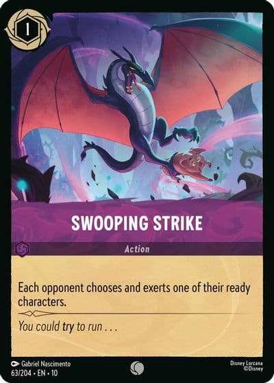Swooping Strike Whispers in the Well Lorcana card